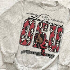 Ohio State Crewneck Sweatshirt, Vtg Buckeyes Football Tee, Ohio State University